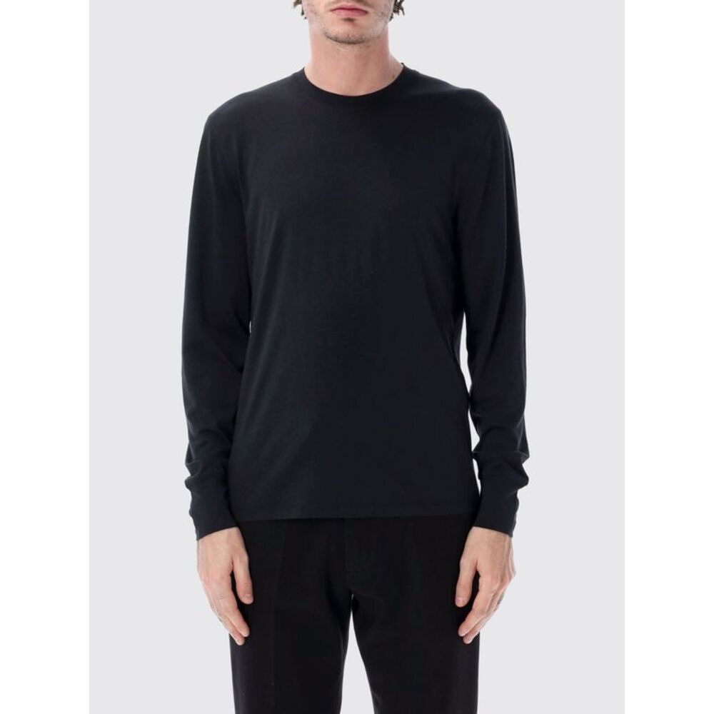 Tom Ford Men Basic Cotton Blend T-Shirt Tom Ford